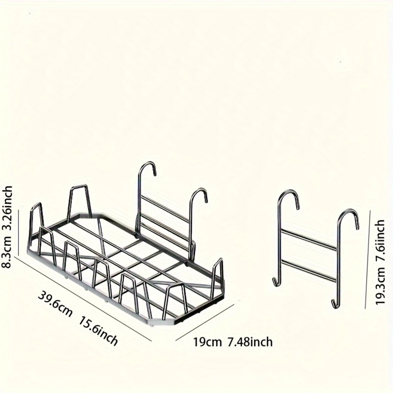 Stainless Steel Over-the-Door Shoe Rack  Versatile for Clothes and Shoes, Suitable for Various Room Types Shoe cabinets Hanger