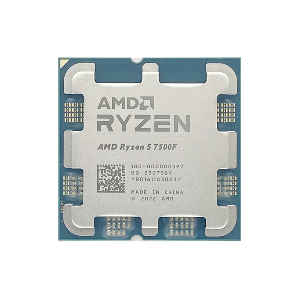 AMD Ryzen 5 7500F R5 7500F 3.7GHz 6-Core 12-Thread CPU Processor 5NM L3=32M 100-000000597 Socket AM5 NEW but without cooler