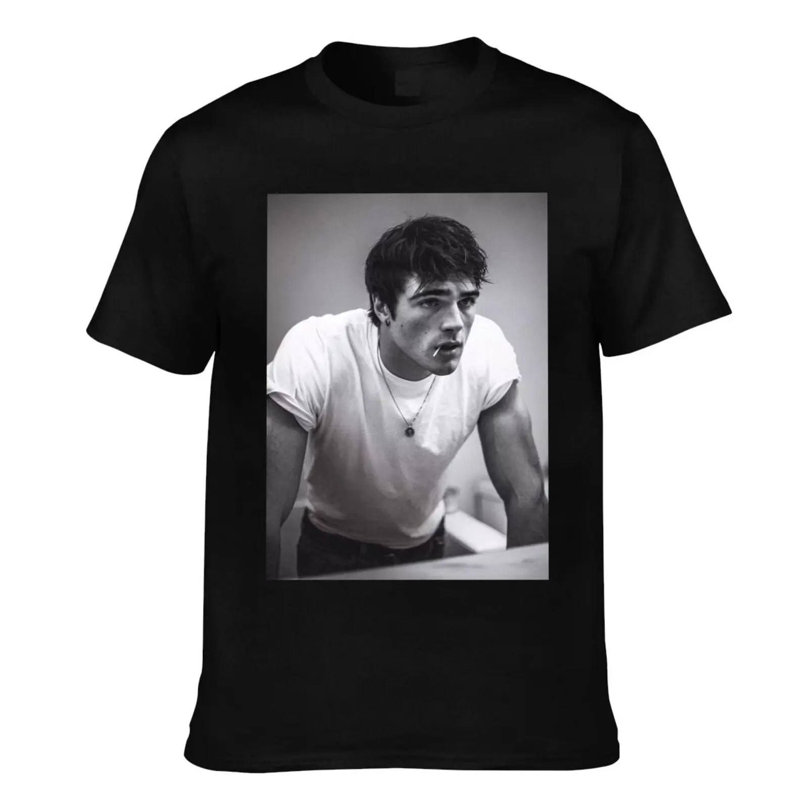 Camiseta gráfica 2026 Jacob Elordi Euphoria 3 para hombre, unisex, 100% algodón, manga corta, estilo Y2K, oversize, popular para mujer, tops de streetwear