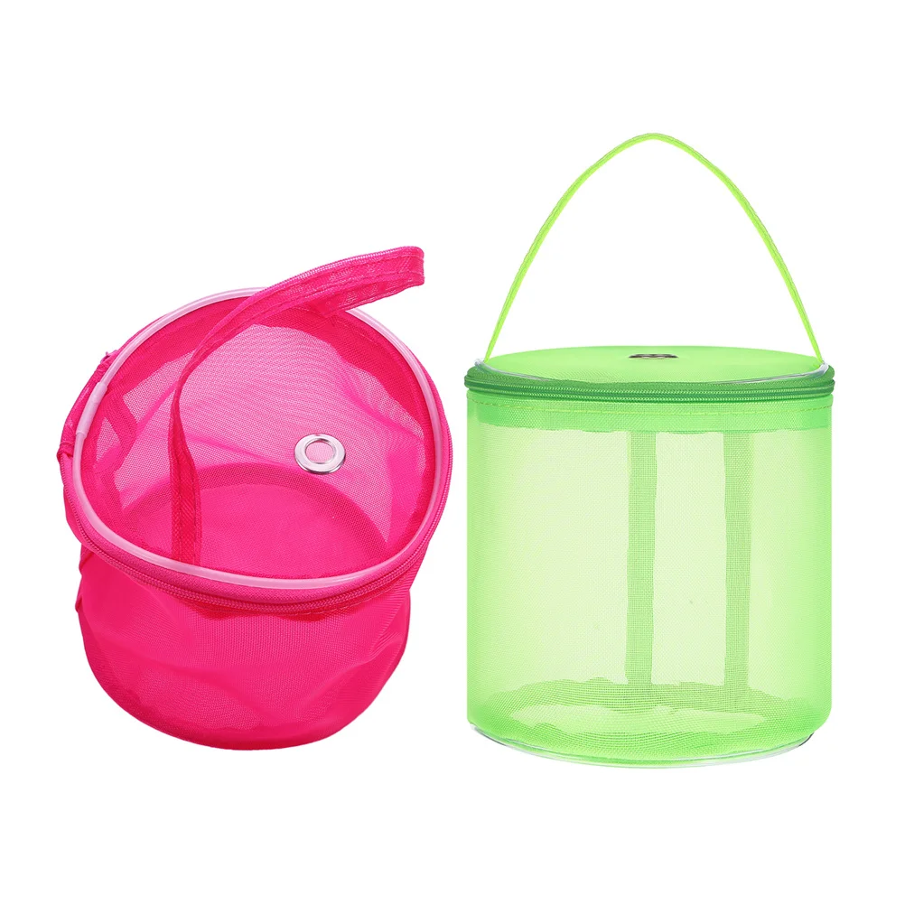 

2Pcs Yarn Organizer Breathable Mesh Knitting Storage Bag Portable Crochet Skein Holder Crochet Tote for Craft Project Supplies