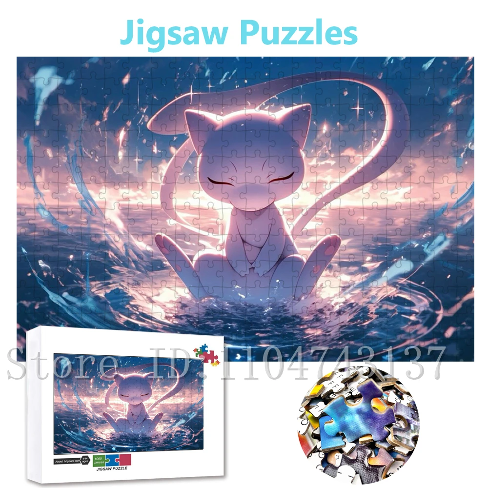 

Пазлы Pokemon Mewtwo, персонажи аниме, мультяшные пазлы для взрослых, игрушки для снятия стресса, домашний декор, произведения искусства