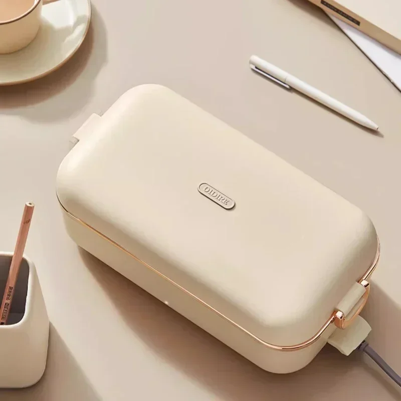 Portable Lunch Box Mini Rice Cooker Electric Lunch Box Stainless Steel Rapid Heating Food Thermal Insulation Lunch Container