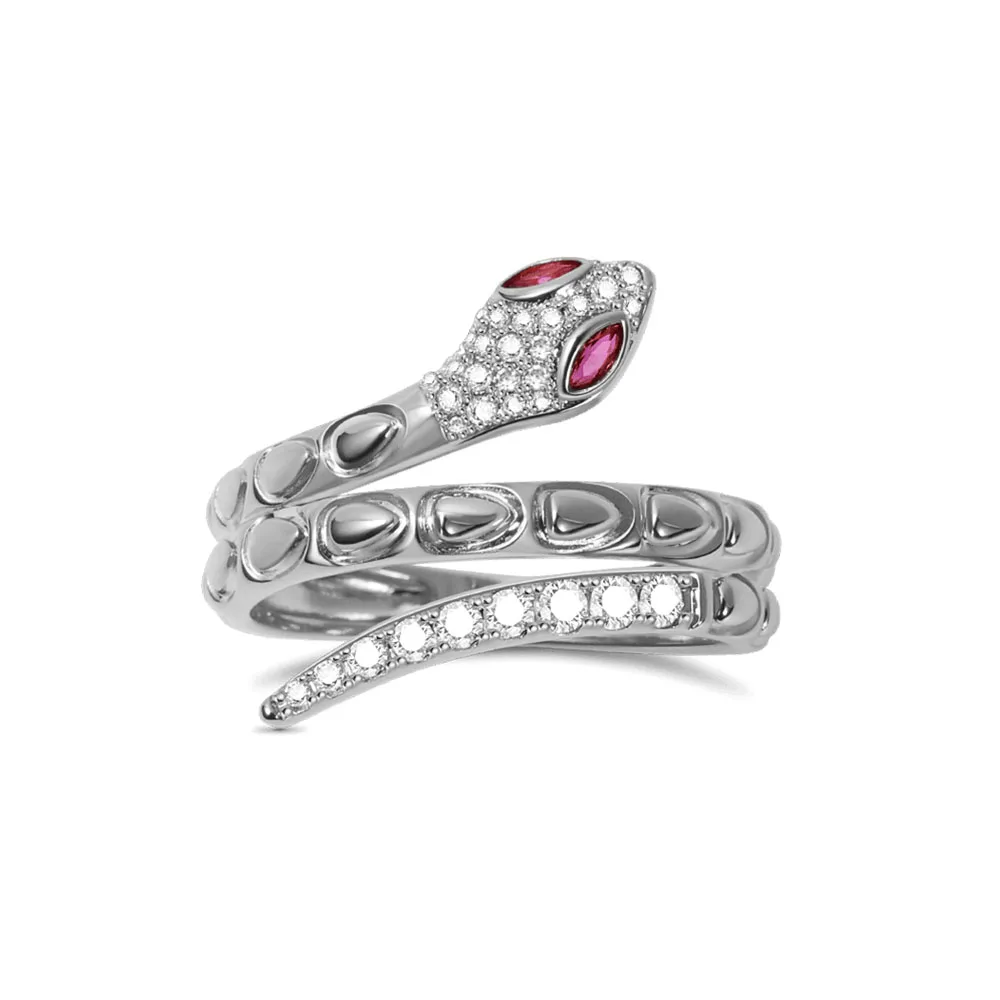 جديد ريترو 925 الفضة الحيوان الكلب ، وجع ، الفيل ، بوكر الزركون الدائري ، تناسب حفلات الزفاف النسائية ، أعياد الميلاد ، هدايا مجوهرات الأزياء #4