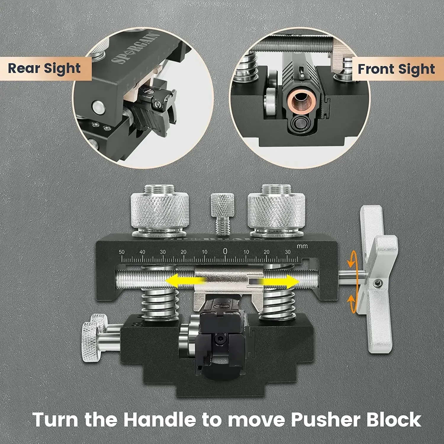 Sight Pusher Tool for High-Precision  Adjustment with Heavy-Duty Adjustable Sight Prong, Sight Removal Tool