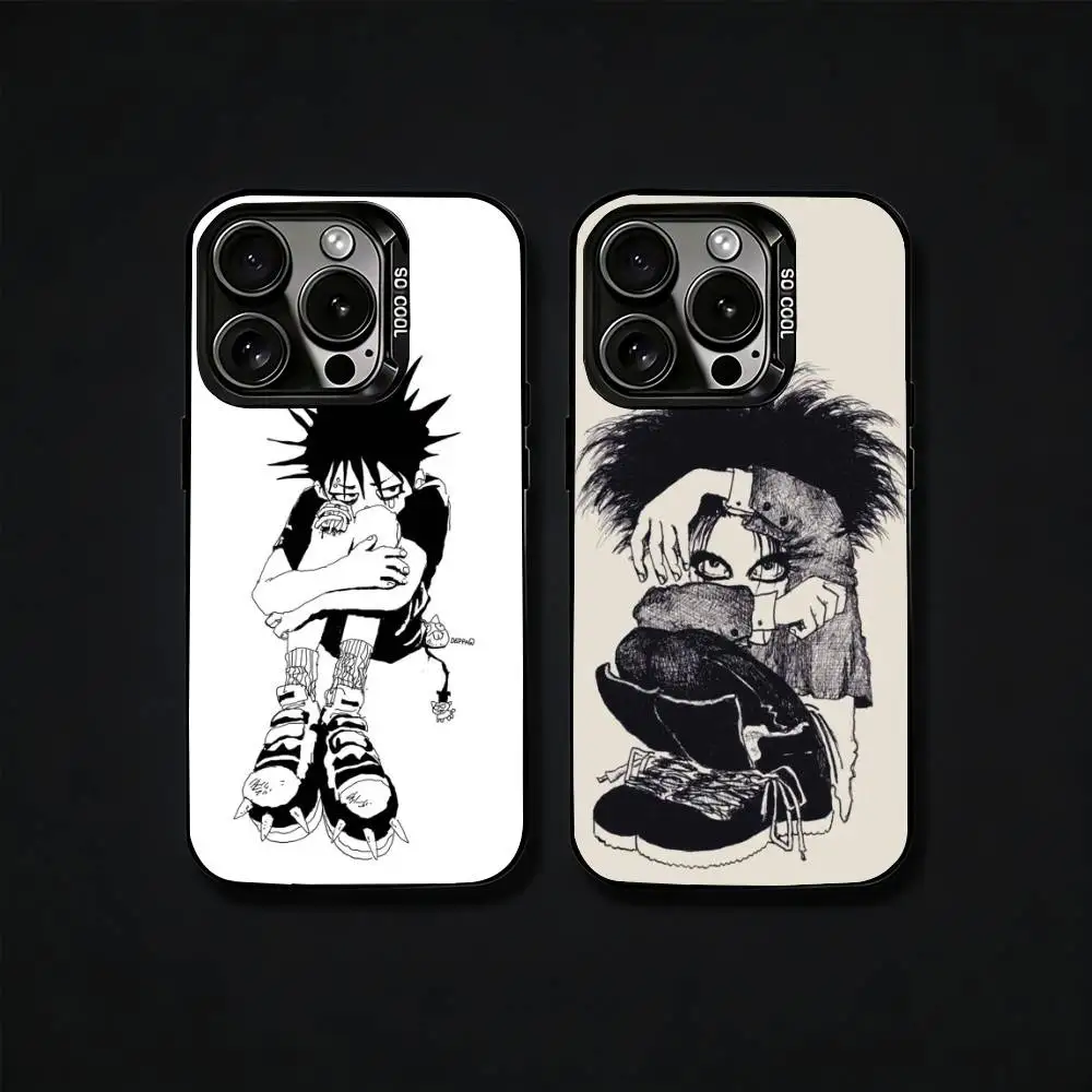 

Band The C-Cure Phone Case For iPhone17, 16,15,14,13,12 Pro Max Black Candy Matte Shockproof Cover