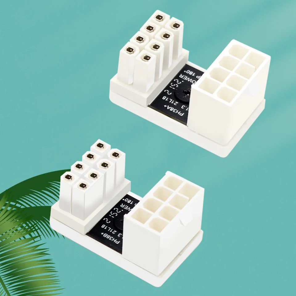 180 Degree 8 Pin Power Adapter for Graphics Cards