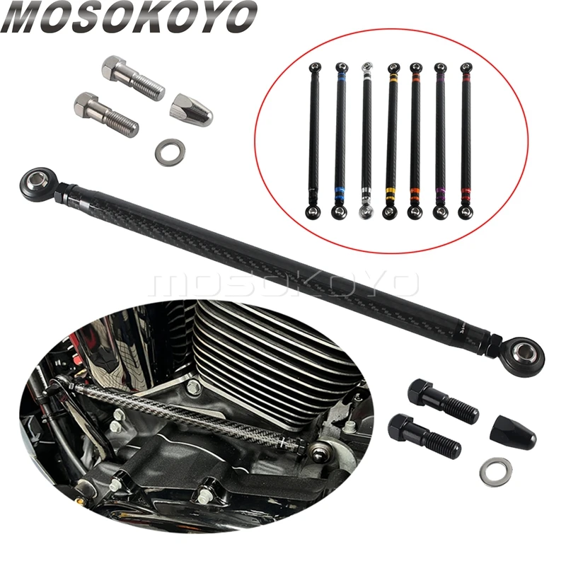 Thread Shift Rod Linkage 12″–13″ Adjust Gear Shifter Link Lever For Harley Softail FXST 1986-1990 Slim FLS FLSL FLSS Deuce FXSTD