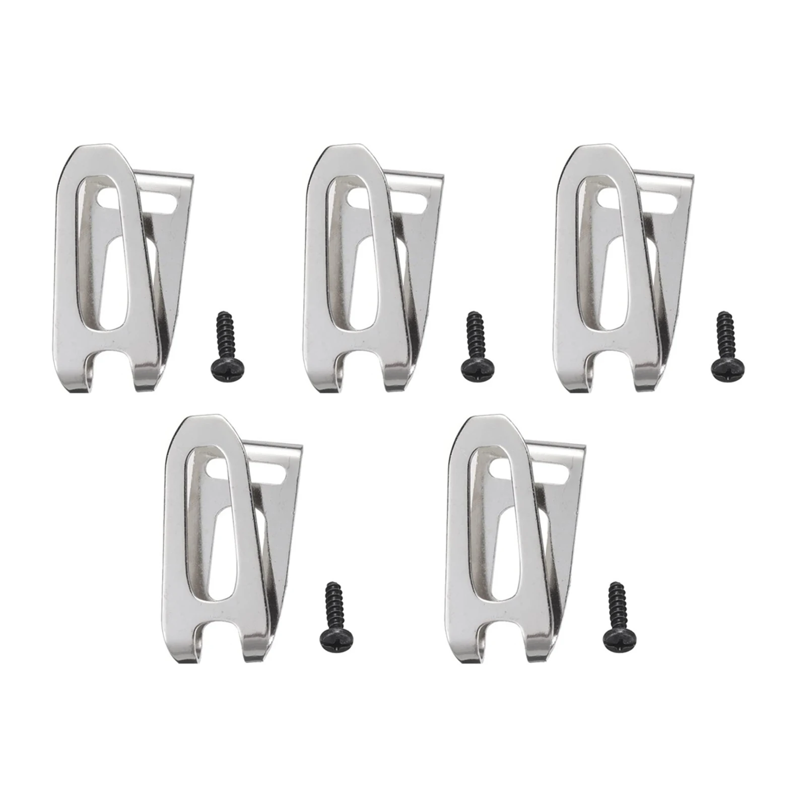 5Pcs Belt Clip Hook For Makita Cordless Drills Impact Driver Bit Holder Hooks Clips Power Tools Accessories Stainless Steel Part