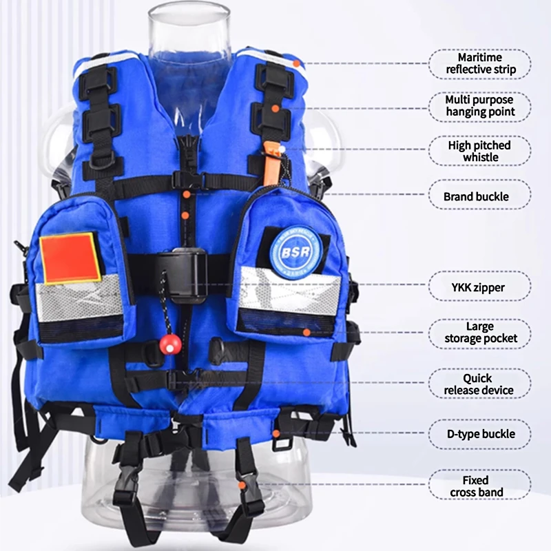 Fabriek directe verkoop Water Rescue Zwemvest Brandbestrijding Noodsituatie Persoonlijk drijfvermogen Waterredding Aanpasbare reddingsvesten