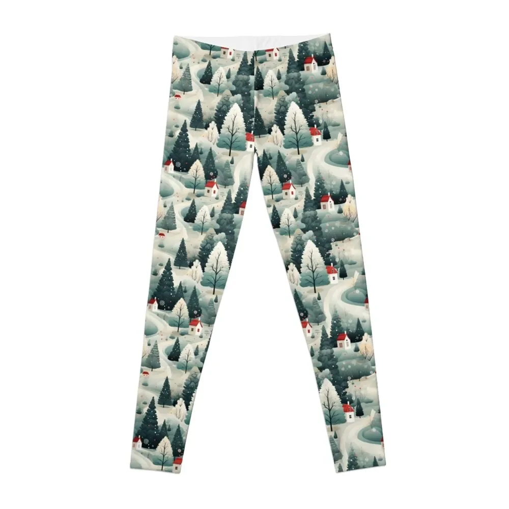 

Crystal Snow Wonders: Dreamy Winter Designs for Festive Interiors Leggings gym wear Fitness clothing Womens Leggings