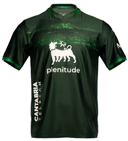 2025 nueva camiseta Santander de carreras, camisa estampada para hombres y mujeres para niños, camisa deportiva informal de talla grande