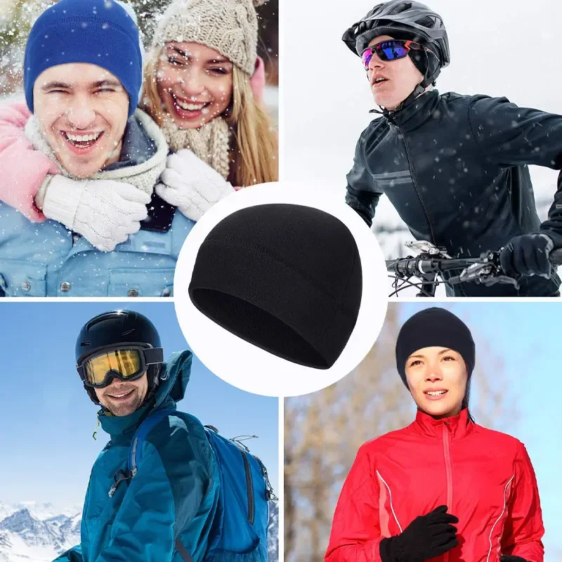 หมวกฤดูหนาวที่อบอุ่นขี่จักรยานกลางแจ้งขนแกะกีฬาหมวกขนแกะกองทัพหมวกหมวกกันลมเดินป่า Moto หมวกกันน็อคขี่หมวกผู้หญิง