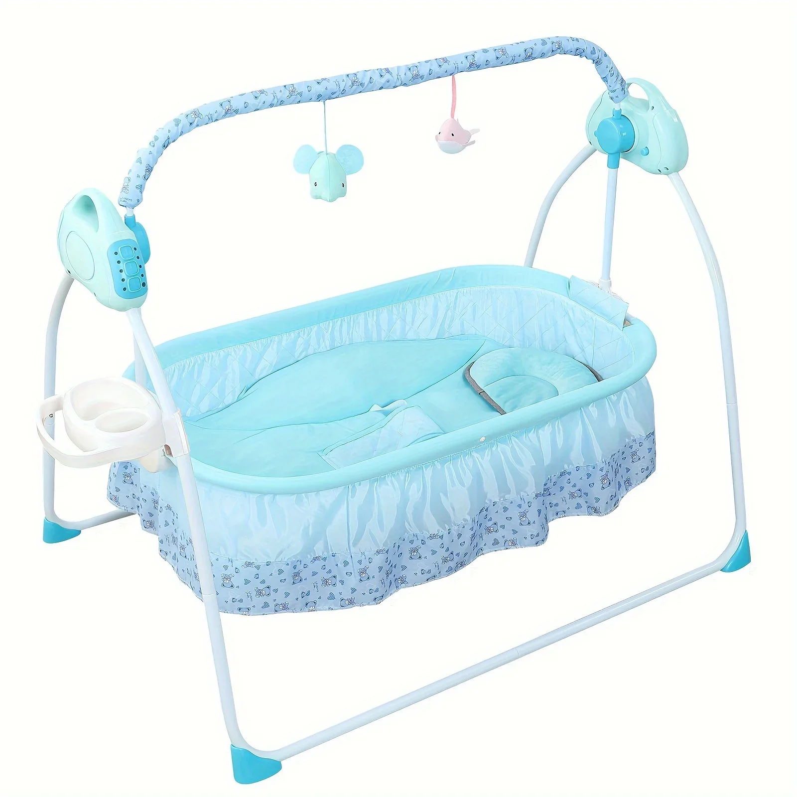 Newborn Sleep Beds Auto-Swing Electric Baby Crib Cradle Infant Rocker