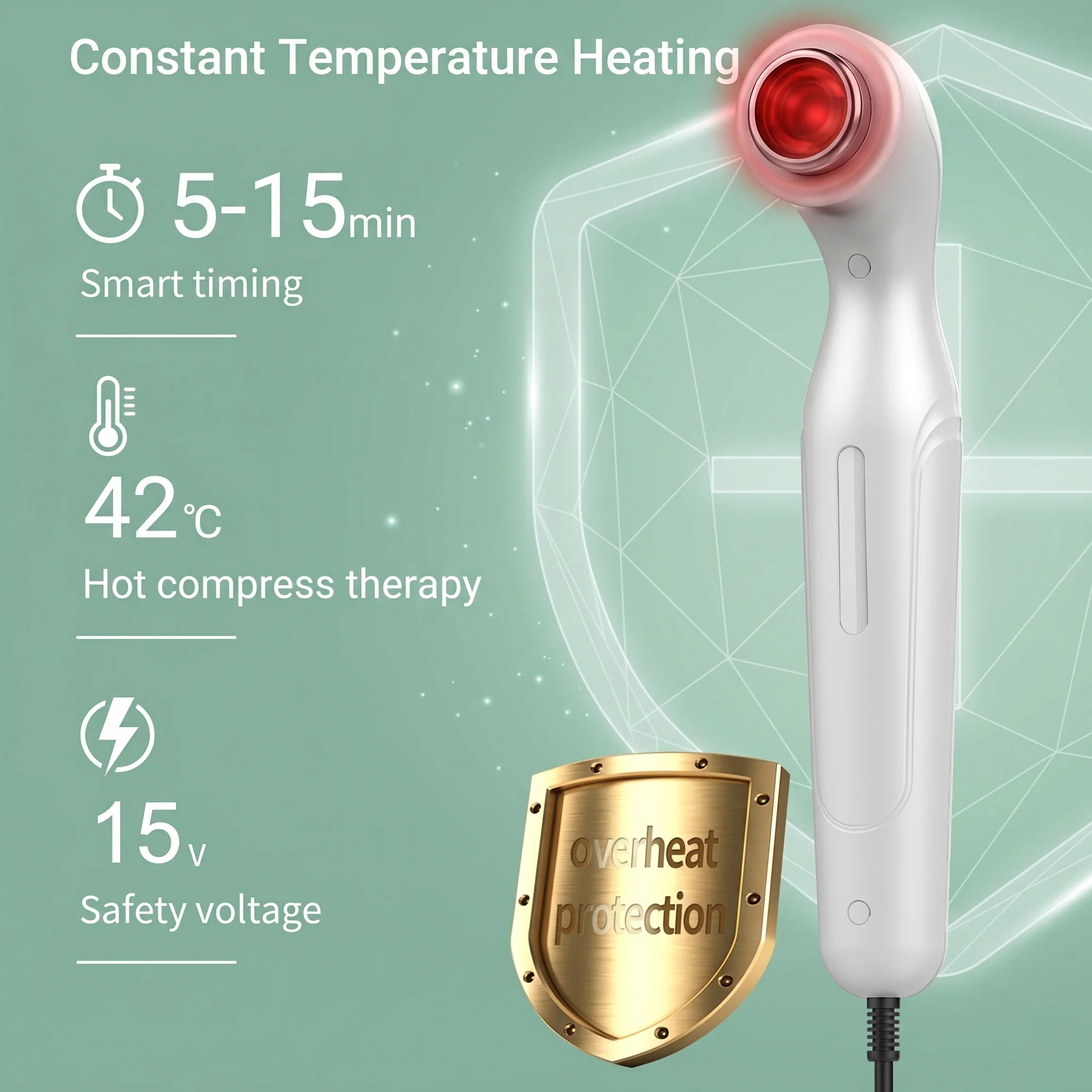 1MHz Ultrasound Physiotherapy Device Body Waist Arm Joint Arthritis Muscle Pain Relief Therapy Massager Machine 110V 220V Timers view 4