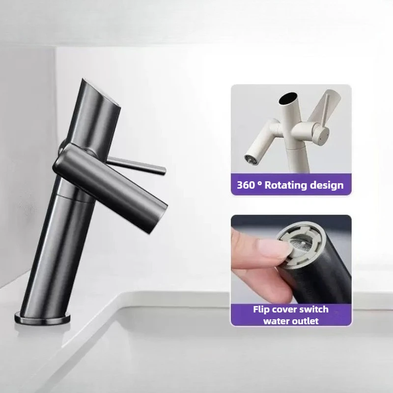 

Сантехника, полностью медный смеситель, бытовой балкон, ванная комната, вращающийся универсальный шарнир