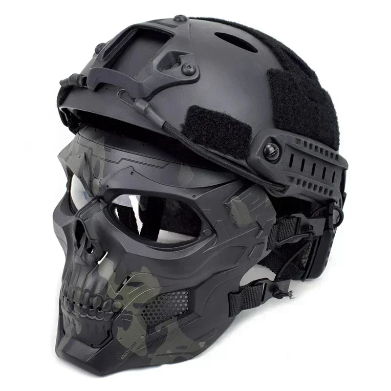 Christmas Gift 2022 Tactical Skull Mask CS Shooting Paintball Mask Tactical Game Helmet Cosplay Party Tactical Motorcycle Men