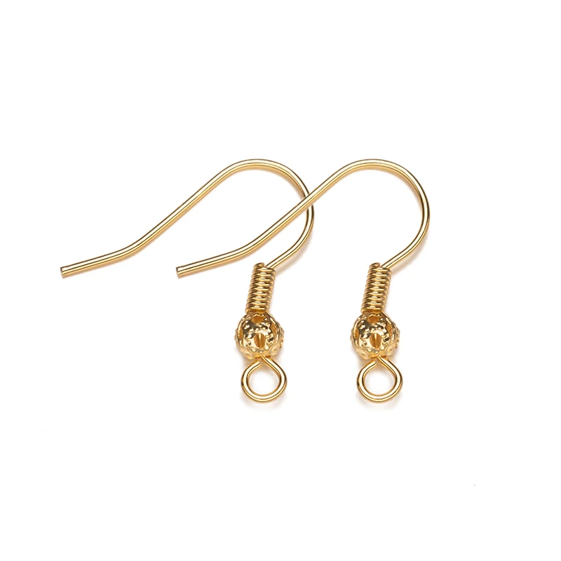 20 Stück/Set 18K vergoldete Ohrring-Fassungen, Ohrhaken-Verbindungen für DIY-Ohrringe, Schmuckherstellung, Zubehör, Bastelzubehör – Detail 4