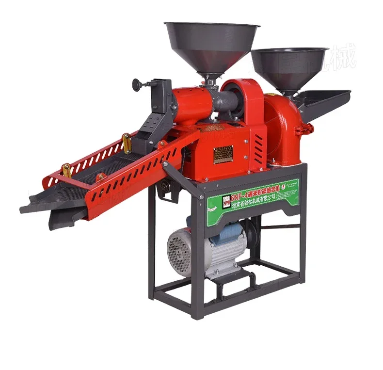 Small Fully Automatic Multifunctional Rice Grinding Crushing Machine Household Integrated Grain Peeling Home Use New Rice