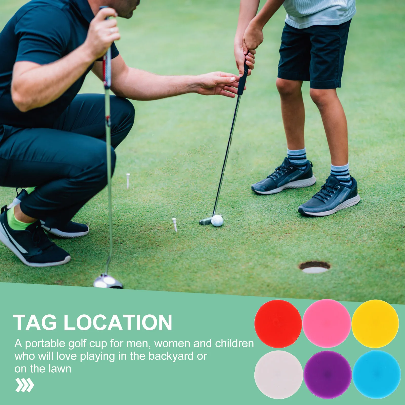 100pcs Golf Ball Markers Plastic Round Marking Tools for Stable Trajectory, Portable & Durable Outdoor Use