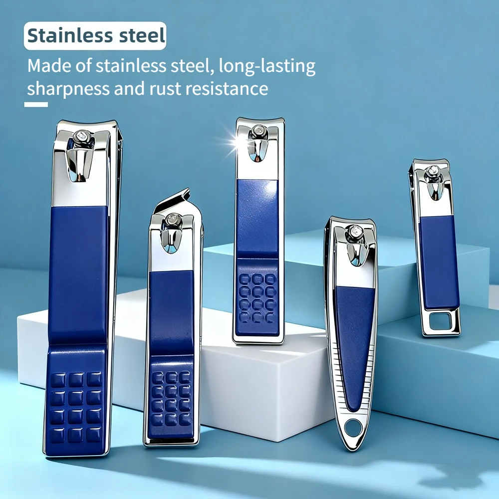 Juego de manicura y pedicura profesional, cortaúñas de acero inoxidable resistente con recortador de cutículas, estuche portátil para regalos, 30 Uds.