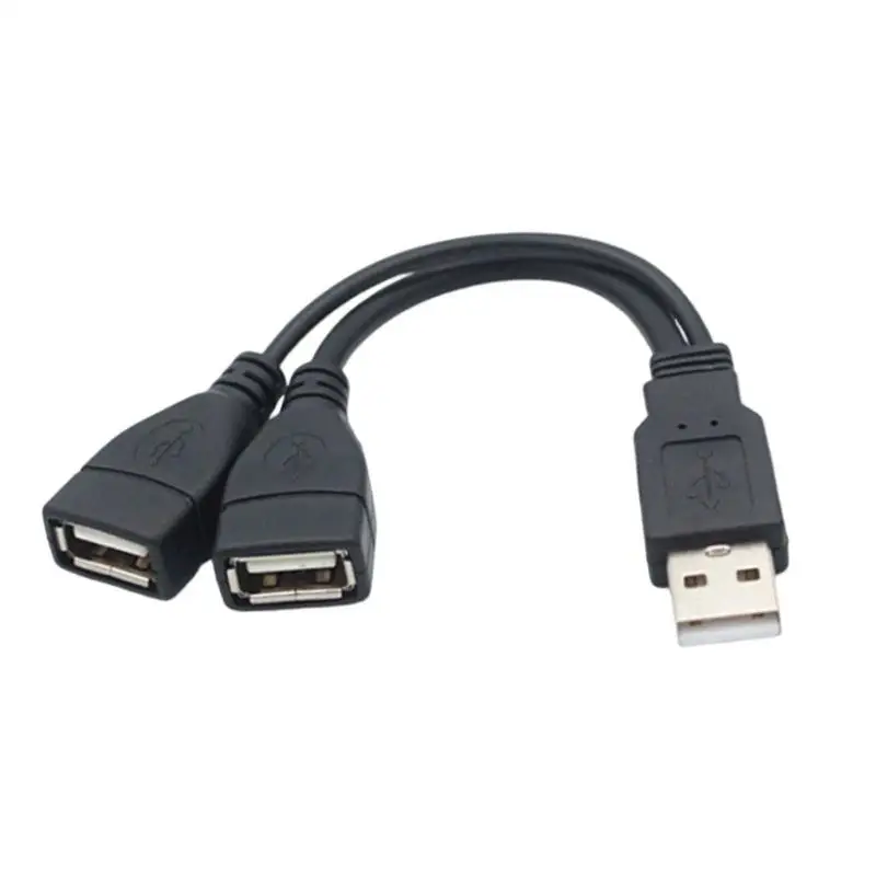 Splitter USB per auto Cavo Y ad alta velocità Splitter porta USB Splitter USB Y Splitter USB versatile Cavo USB femmina a USB maschio per