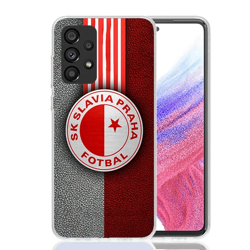 Sk Slavia Praha Czech Republic Phone Case For Samsung Galaxy A15 A55 A25 A35 A14 A54 A24 A34 A13 A53 A23 A33 A12 A52 A22 A32 A05