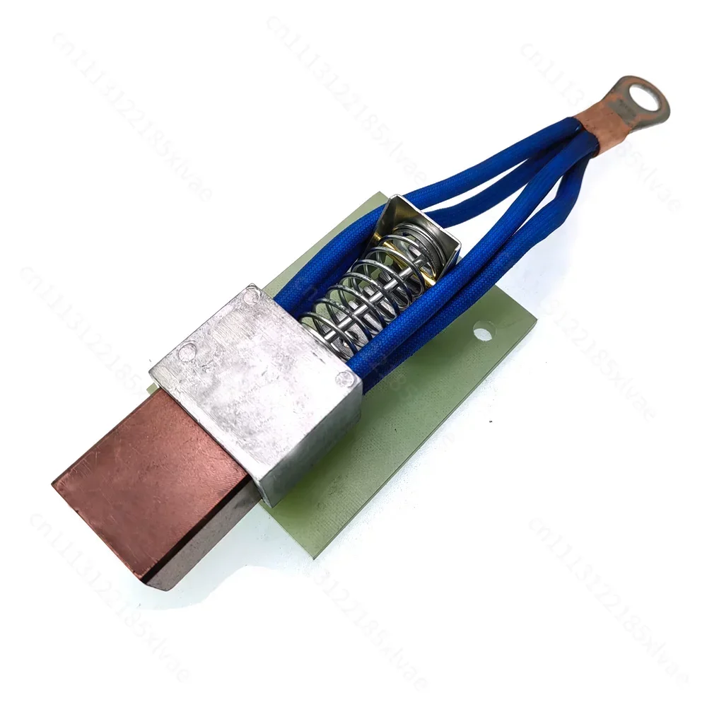 Four Wire High Copper Carbon Brush+Aluminum Brush Box+Fixed Plate,For Welding Positioner Turntable Table Tube Welder