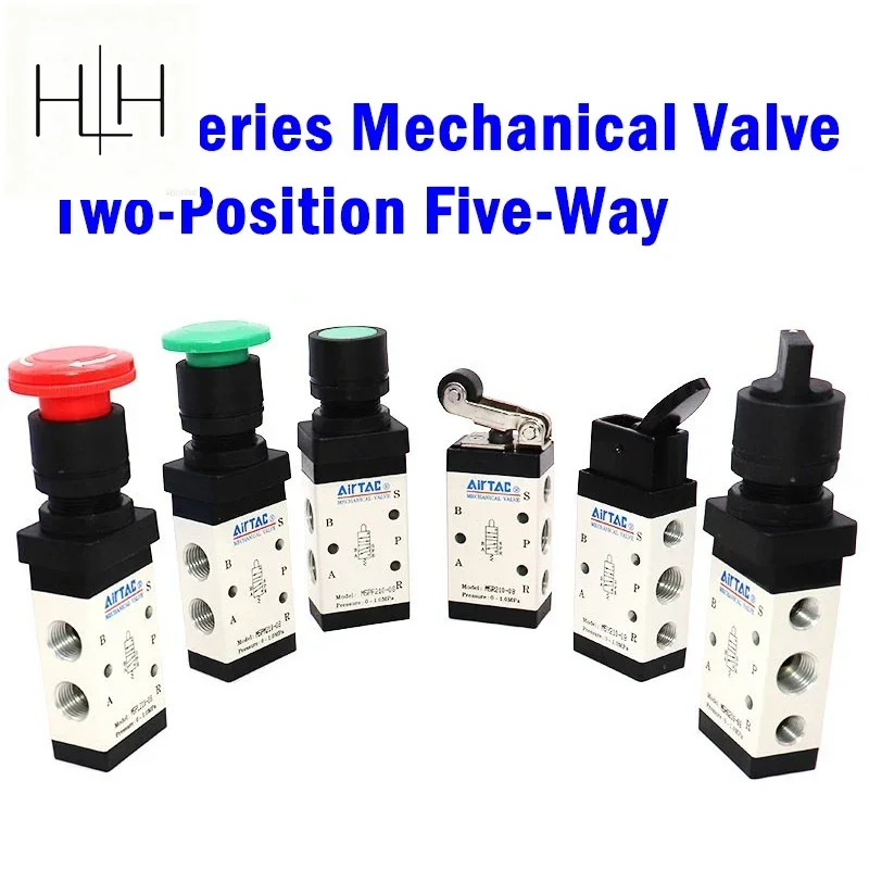 HLH Airtac Mechanical Valve M5HS110 M5PL210-08 M5PM210-08 M5PF110-06 M5PL210-06 Selective Control Manual Pneumatic Valve