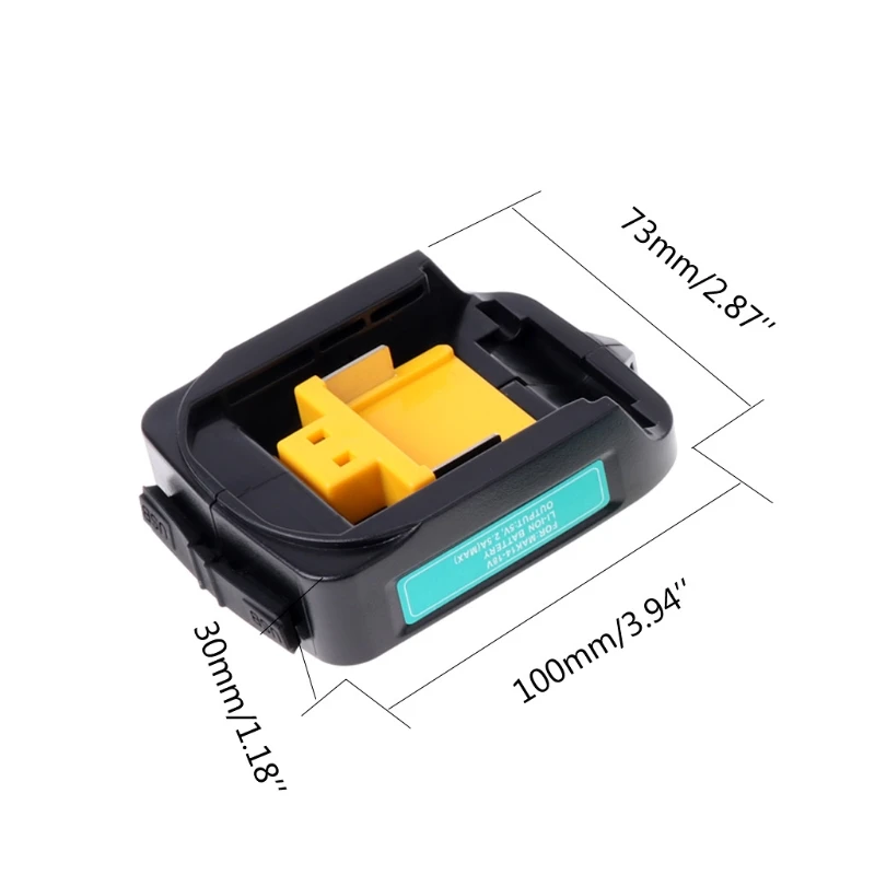 For Makita 14.4-18V Li-ion Battery Adapter ADP05 BL1815 BL1830 BL1840 BL1850 1415 USB Charger Converter  Power Adapter