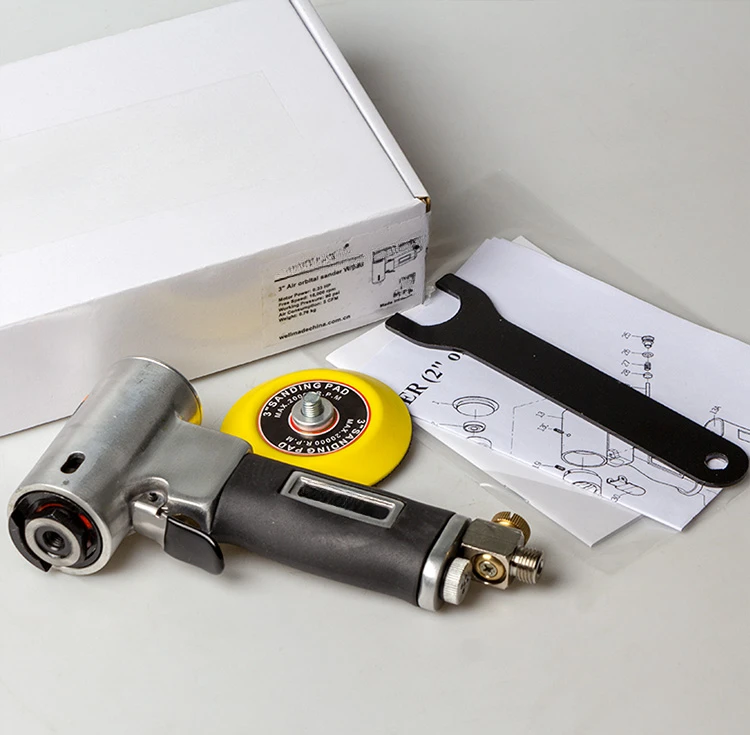 3-Inch Eccentric Small Pneumatic Grinder Polishing Machine 75mm High Speed Air Mill Tool WS-5372