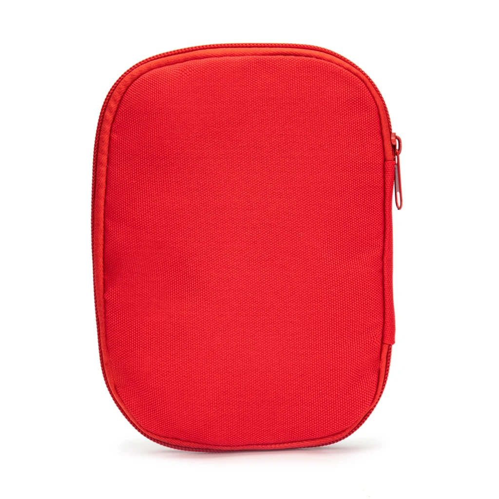 Red First Aid Bag Empty 1st Aid Bag Section Dividers Medical Travel Case First Responder Storage Compact Medicine Emergency Bag