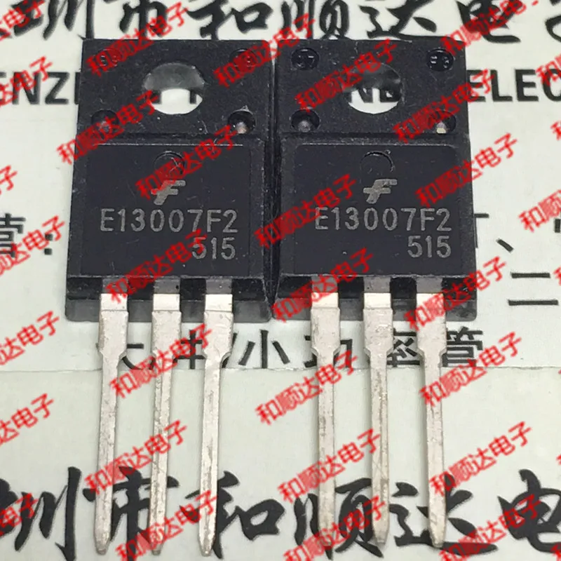 ตรวจสอบและแนะนำชิปตัวขยายสัญญาณ MJE13007F2 รุ่น E13007F2 สำหรับการใช้งานในวงจรไฟฟ้าที่มีประสิทธิภาพสูง
