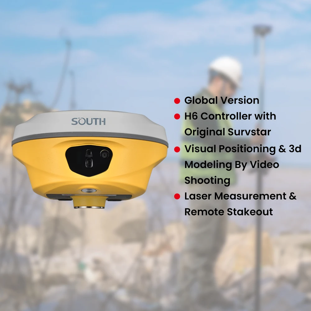 Newest SOUTH ALPS1/S2 GNSS IMU-RTK With 1698 Channels And Dual Camera+Laser Survey For Land Surveying GNSS Receiver