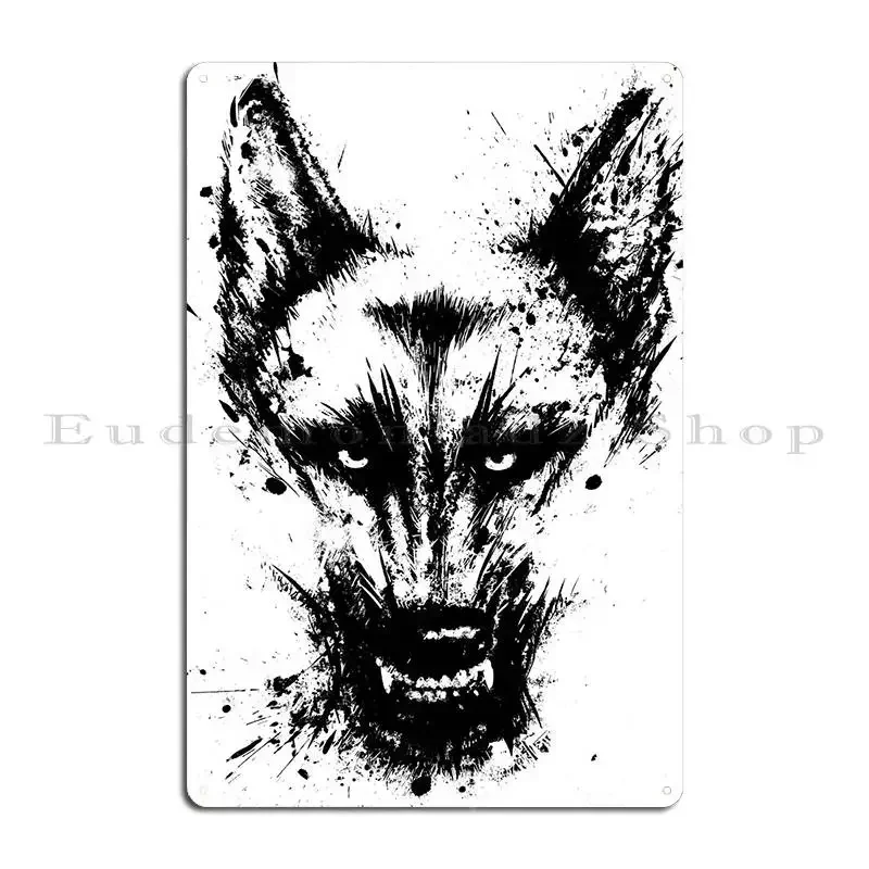 German Shepherd K9 Metal Sign Printed Wall Cave Painting Club Cinema Tin Sign Poster