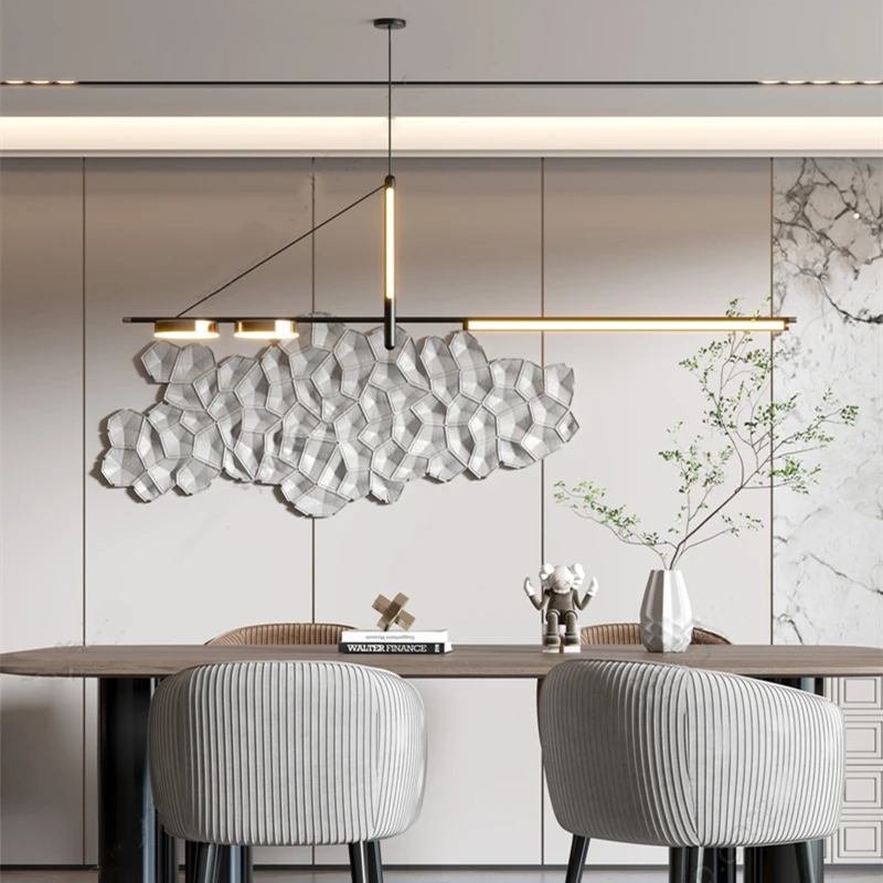 Moderne Einfachheit führte Pendel leuchten für Wohnzimmer Esszimmer Küche Lebensmittel Tische schwarzer Kronleuchter Wohnkultur Lusters Leuchten
