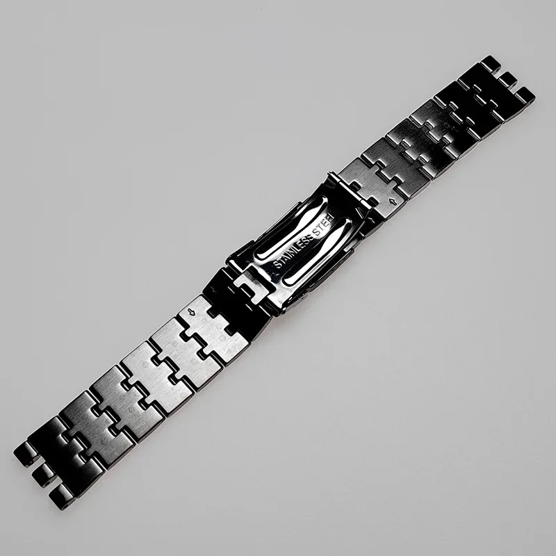 Stainless Steel Watchband 19mm 21mm for Swatch YVS451 YVS435 YCS443G Strap Solid Metal Men Bracelet Watch Accessories Wristband