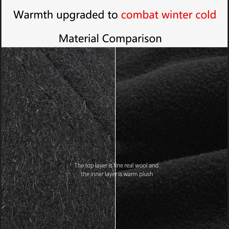 65 head circumference winter windproof wool blend cap warm back closure flat cap big head circumference duck tongue cap