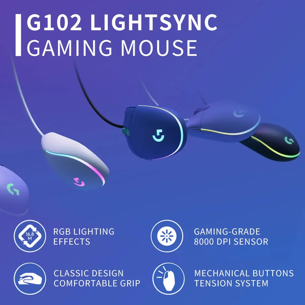 Pc Gaming Optimization - Logitech (G) G102/G304 Ergonomische Kabelgebundene Gaming-Maus
