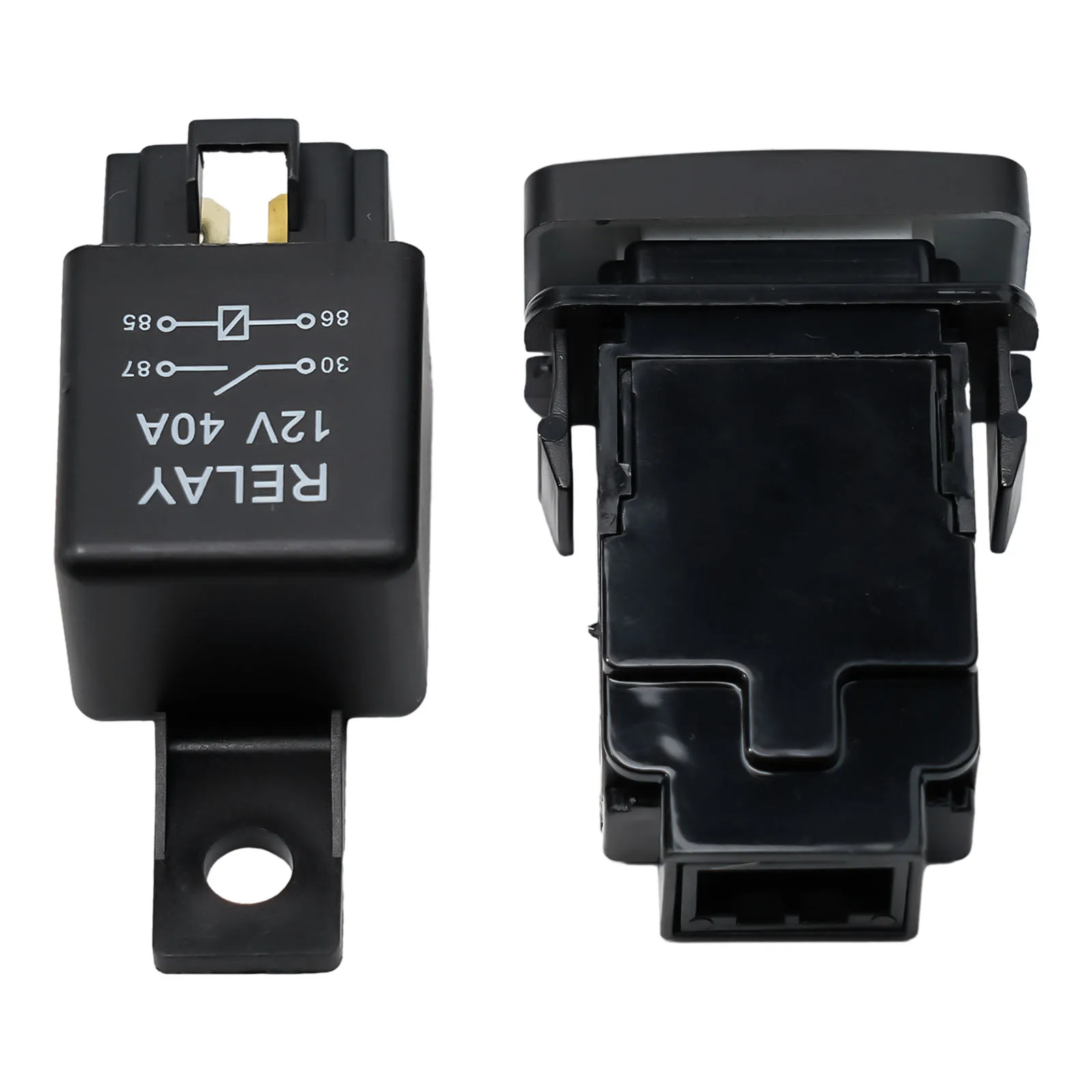 สายไฟคุณภาพสูงใหม่เอี่ยม พร้อมสวิตช์ปุ่ม 4 ขา รีเลย์เชื่อมต่อไฟขับขี่ อุปกรณ์เสริมที่ทนทาน