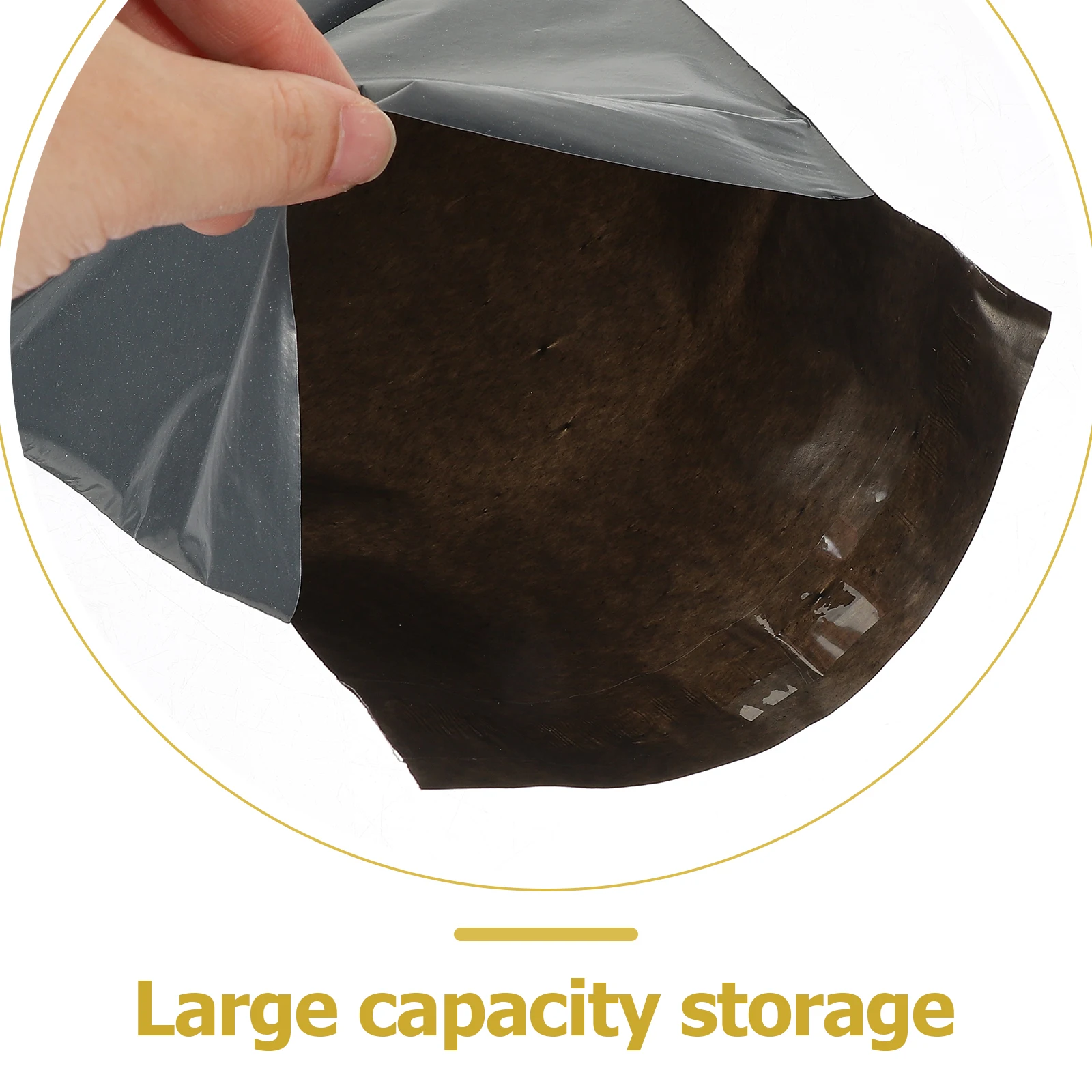 

100 Pcs Packaging Bags Waterproof Package for Shipping Hygiene Products Mailing Plastic Mailer Black