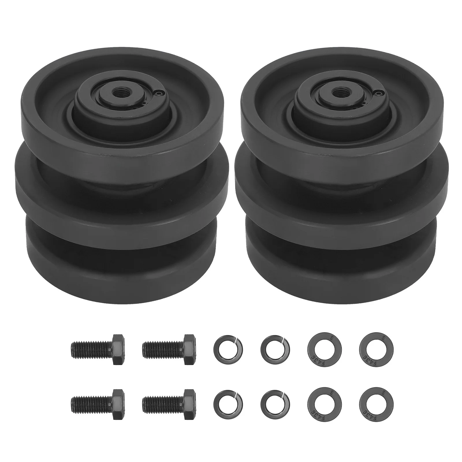 

2 стальных гусеничных ролика для погрузчика Bobcat T140-T770 6732901 6689371 6686632 T140-T300H 2 пара нижних роликов ходовой части