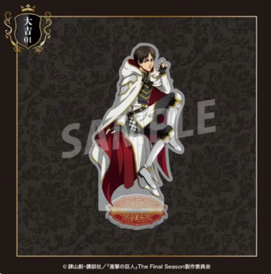 Anime Attack on Titan Eren Jaeger Mikasa·Ackerman Stand Figure Acrylic Model Plate Cosplay Collection Desktop Decor