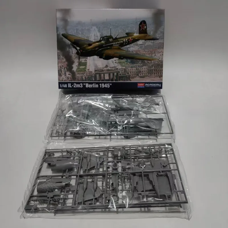 

ACADEMY AC12357 1/48 Soviet Il-2m3 Fighter Jet "Berlin 1945" Plastic Aircraft Model Kit