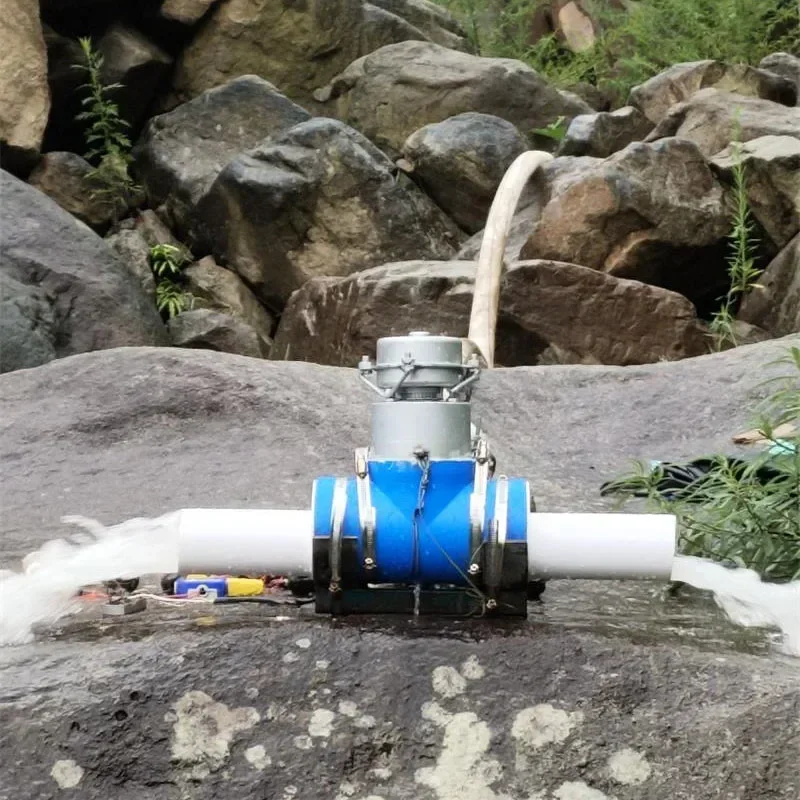 High Power Aluminum Alloy Hydrogenerator - Household Micro Inclined Turbine Water Power Generator for Home Use