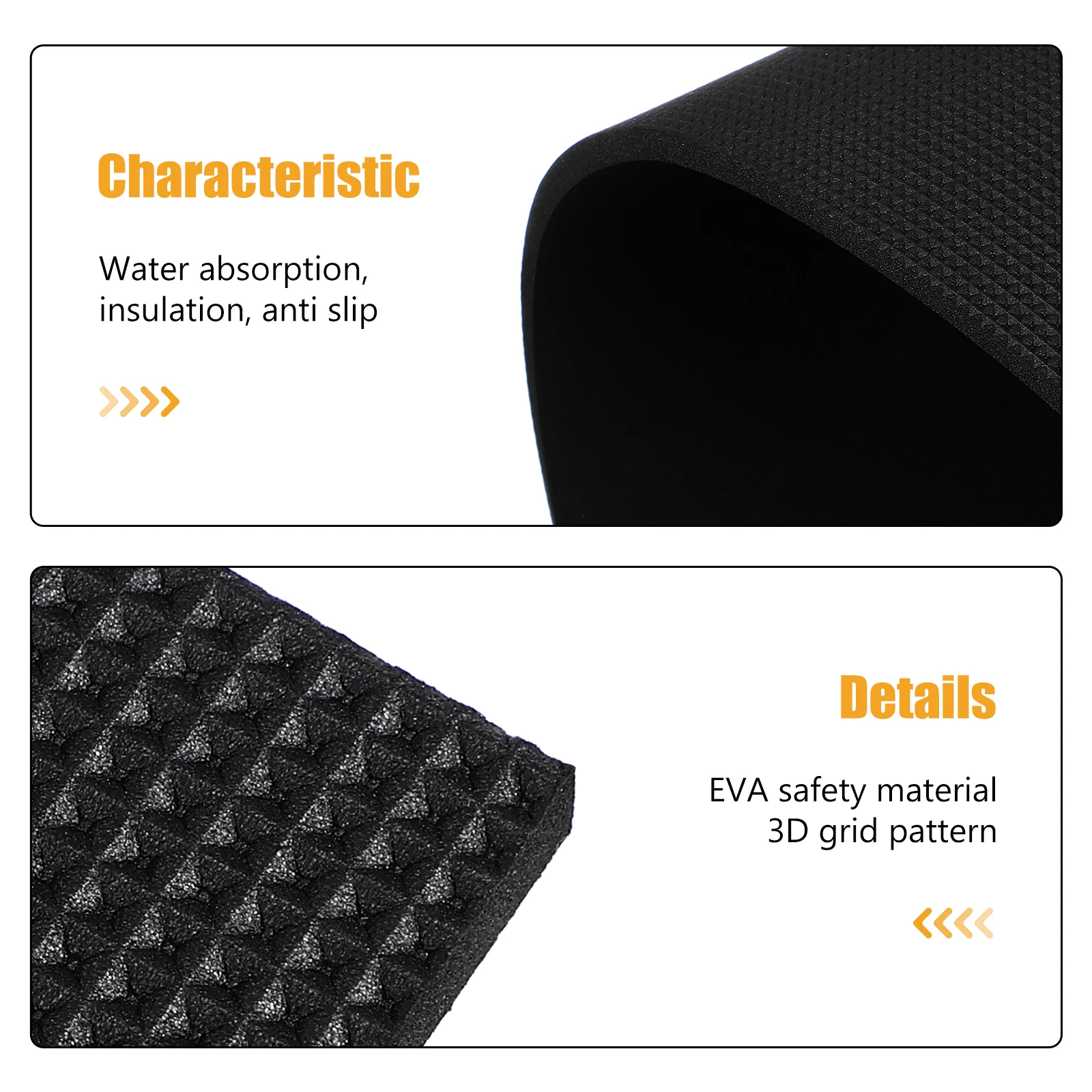 

OATIPHO 6mm Thick Aquarium Foam Mat for Fish Tank Anti Shock Absorption Black 40 X 30cm