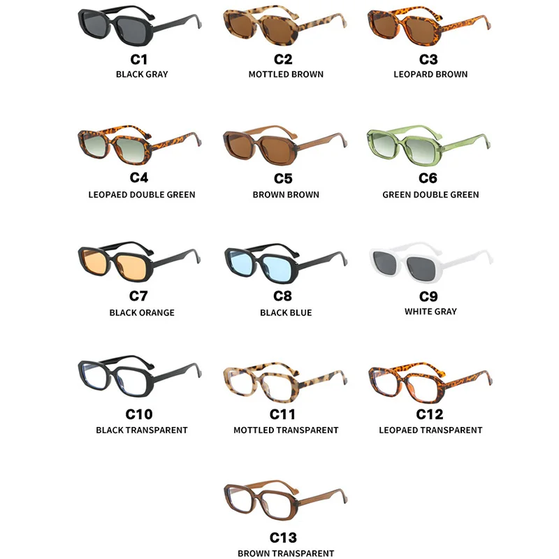 الكلاسيكية الملونة مربع النظارات الشمسية النساء الرجال الرجعية الفاخرة العلامة التجارية النظارات الشمسية الأعمال تخفيف الذكور الإناث نظارات واقية UV400