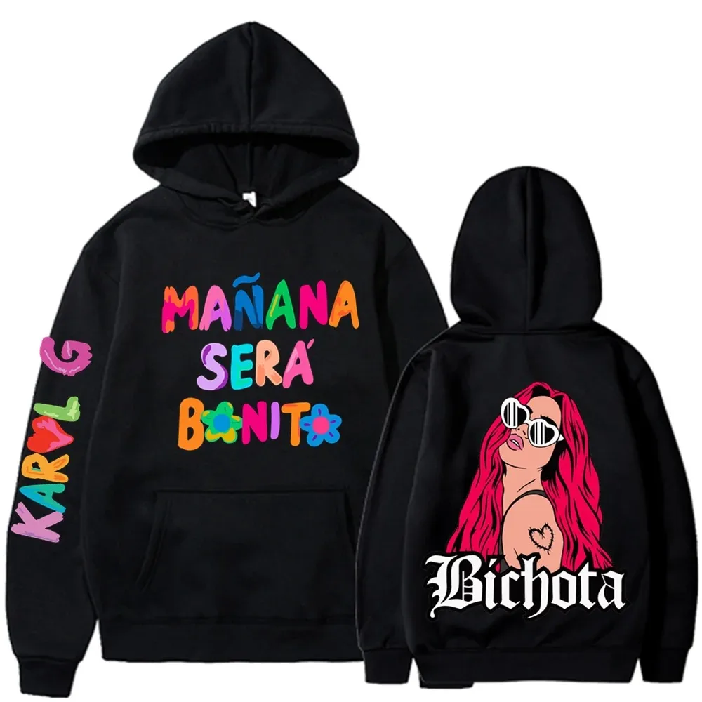 2024 Manana Sera Bonito Hoodie Karol G Manana Sera Bonito Hoodie Tomorrow Will Be Nice Graphic T Shirts Men/Women Sweatshirt