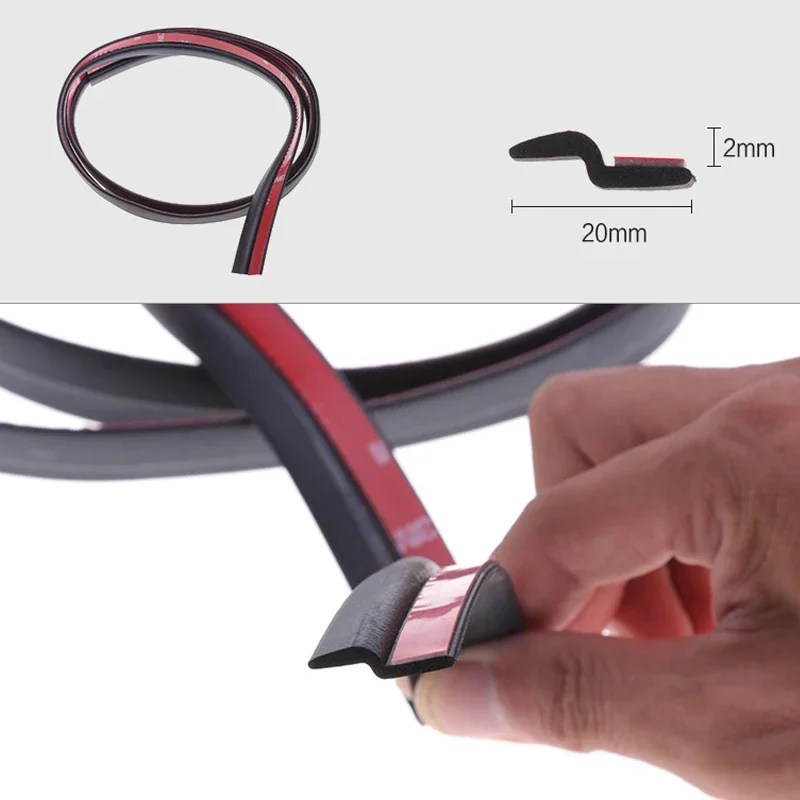 2~8M Z Type Door Seal Car Rubber Edging Soundproof Noise Insulation Strip Universal Auto Weatherstrip
