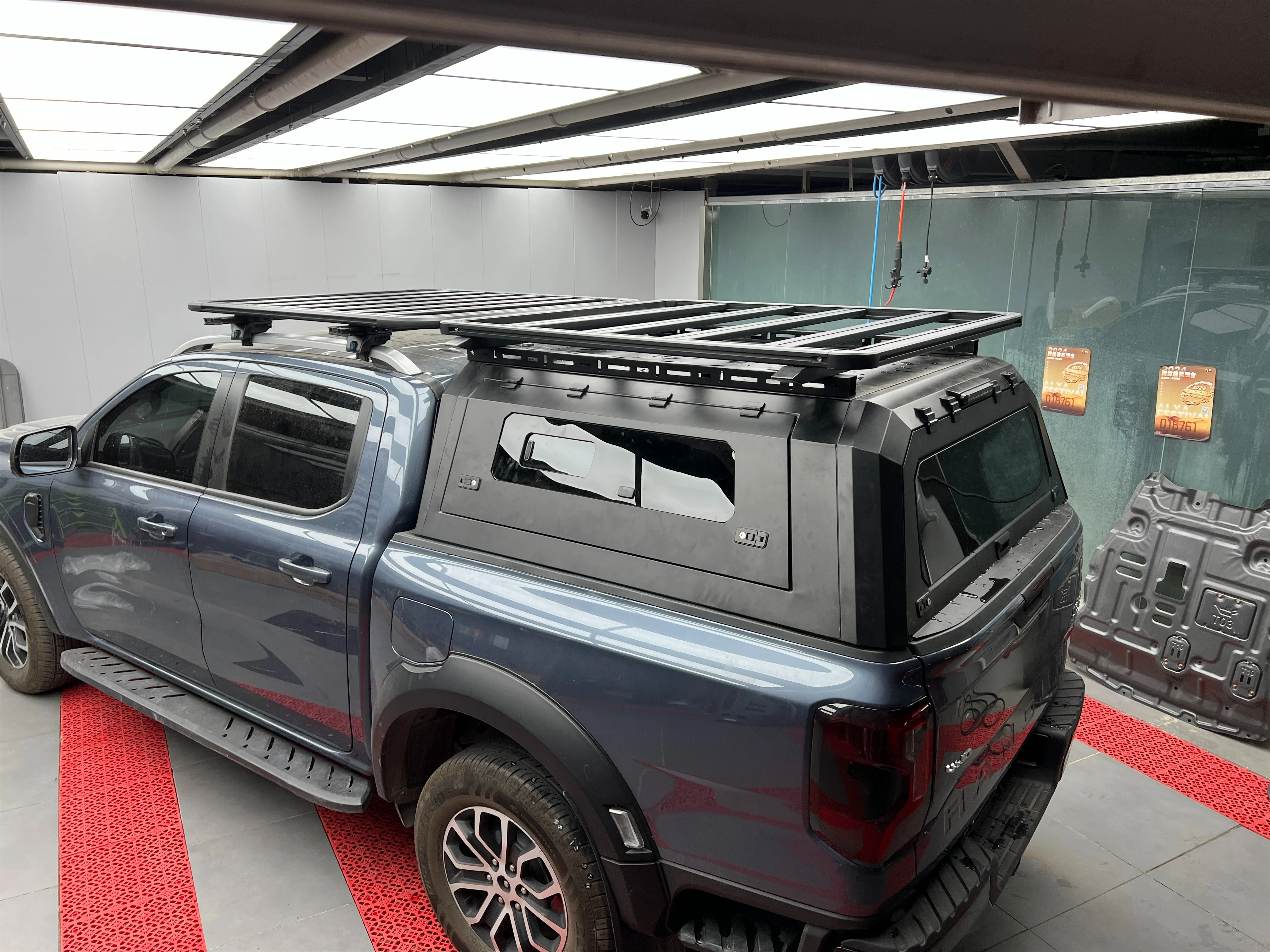 4x4 Accessories Aluminum Cross Bar for Ford Ranger Wildtrak Ute Rear Cargo Tonneau Roller Pickup Truck Roof Racks