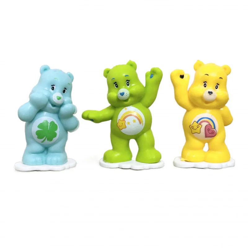 Soins ours doux mignon dessin animé ours Anime mignon dessin animé ours figurines d'anime modèle drôle animaux accessoires enfants cadeaux